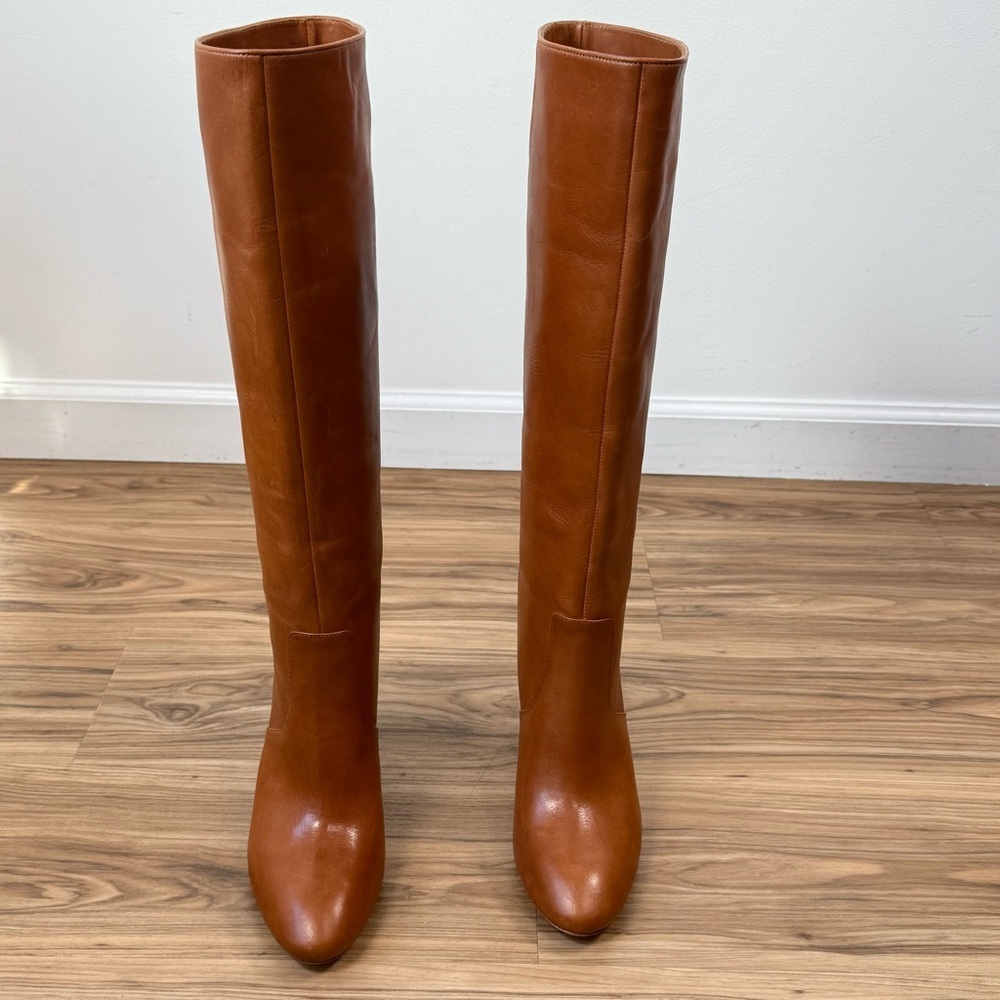 Loeffler Randall Goldy 90MM Leather Tall Boots Size 9 - Picture 4 of 9
